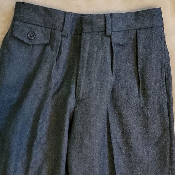 POLO BY RALPH LAUREN CHARCOAL GRAY 100% WOOL DRESS PANTS, SIZE 8 - Picture 4 of 10